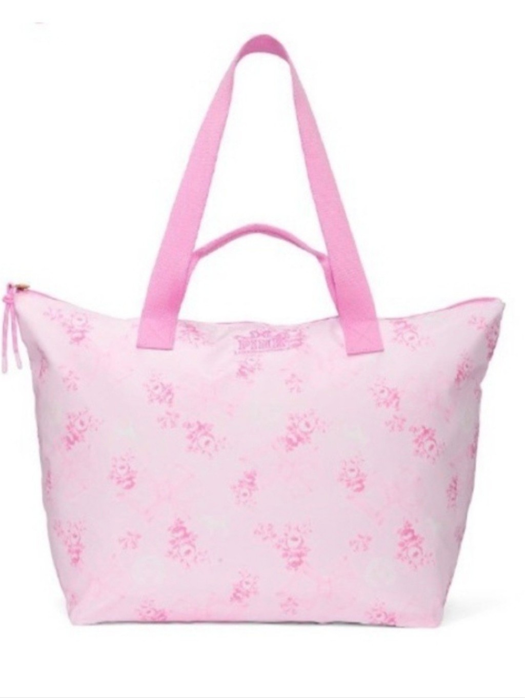 Lsf Lmt Edition Pink Victoria's Secret X Loveshackfancy Tote And Cosmetic Bag